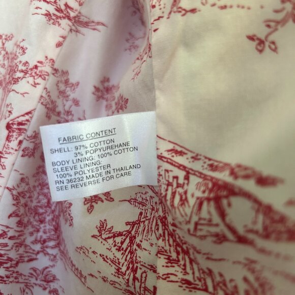 Gallery Stretch Raincoat Trench Coat Red L - Picture 6 of 6